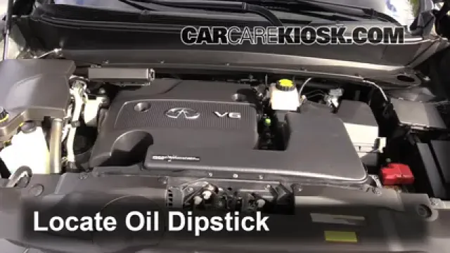 2013 Infiniti JX35 3.5L V6 Aceite Controlar nivel de aceite